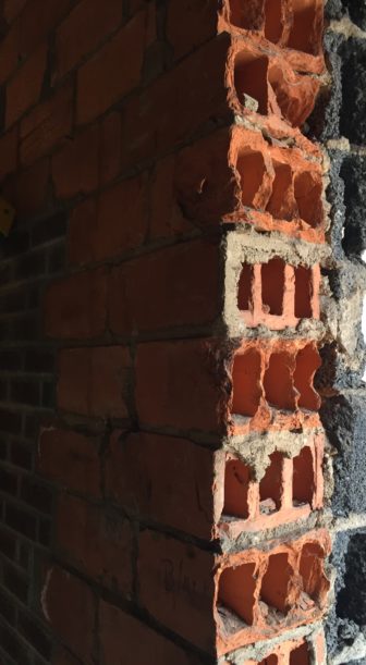 This old terra cotta brick is one of the buildings many unique features.