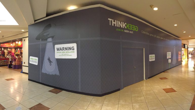 The new ThinkGeek location at the Crabtree Valley Mall