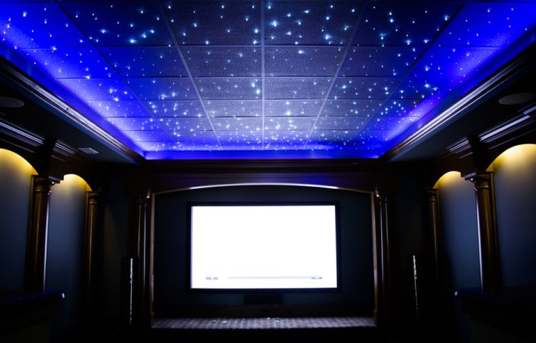 The home theater at The Regency