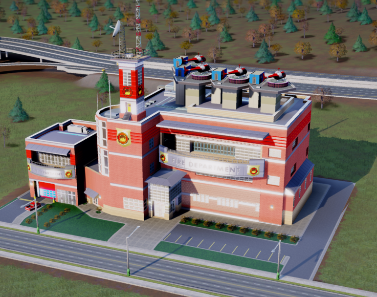 If we're lucky, the new fire station will resemble this one from Sim City
